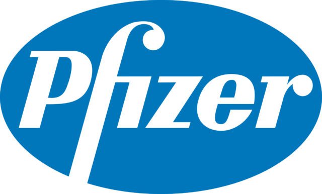 Pfizer Logo in pharmaceutical sector